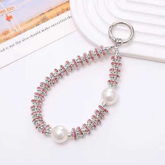 Shiny Bling Rhinestone Phone Strap Keychain