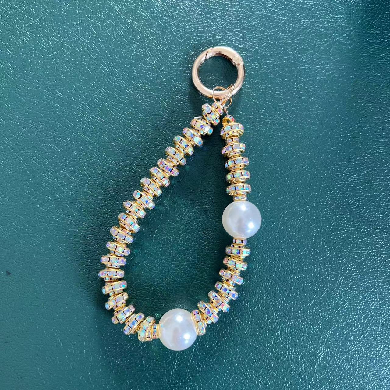 Shiny Bling Rhinestone Phone Strap Keychain