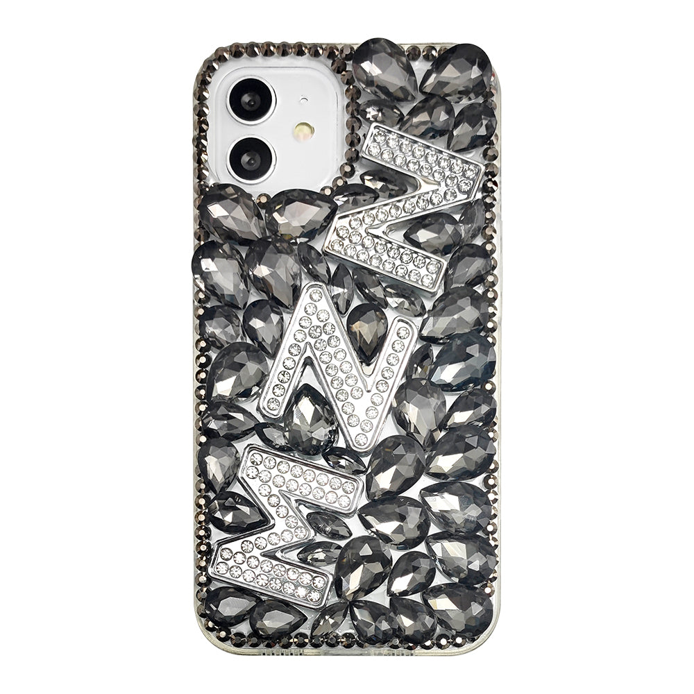 Pearl Rhinestone Letters DIY Phone Case