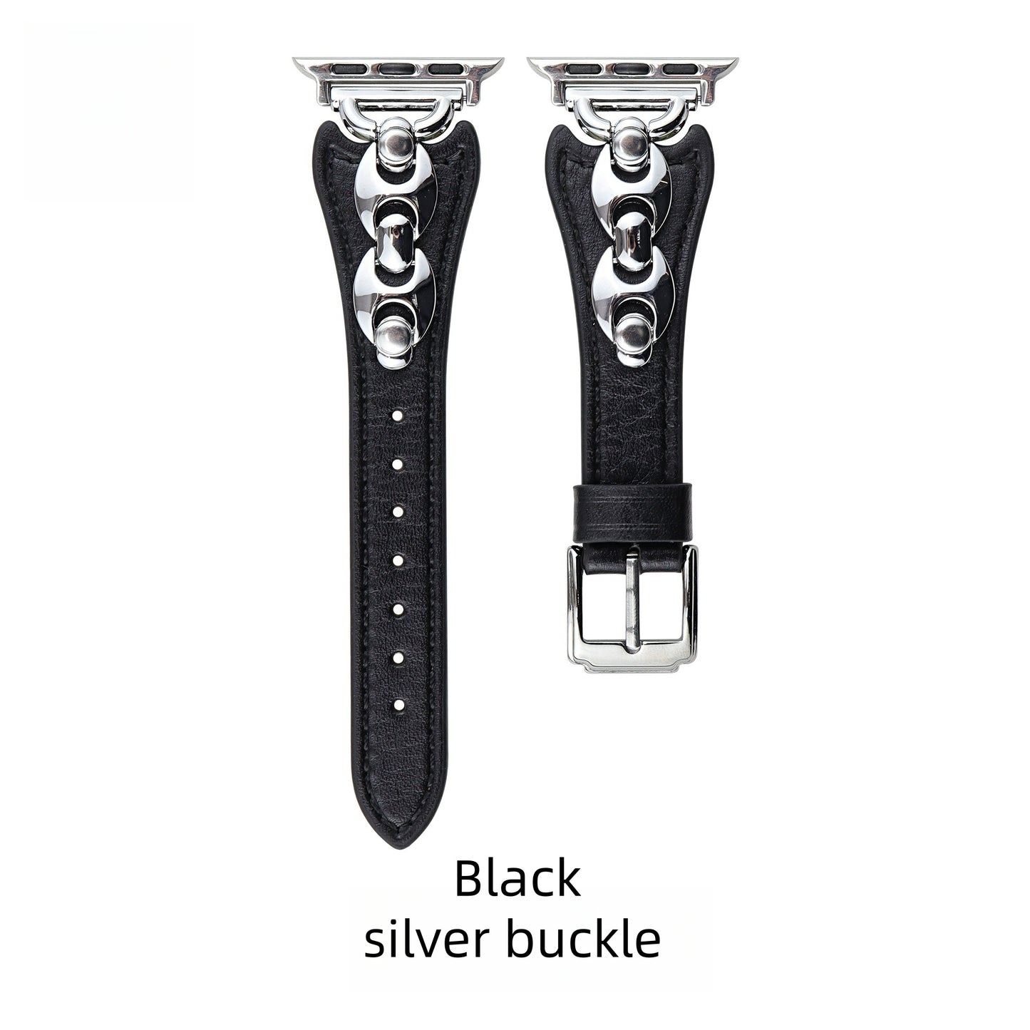 Elegant Old Money Style Leather Watch Band – Compatible with Apple Watch Series