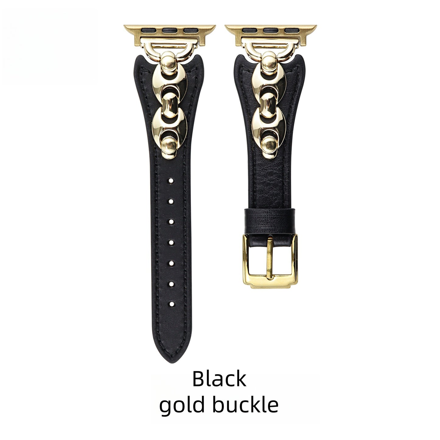Elegant Old Money Style Leather Watch Band – Compatible with Apple Watch Series