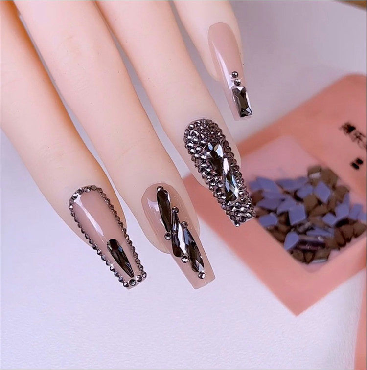 DIY Nail Art Flat Rhinestones