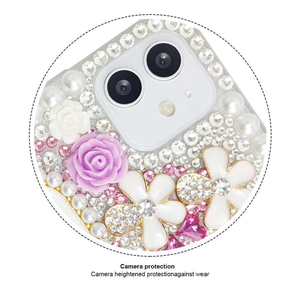 Rhinestone Tulip Flower Phone Case