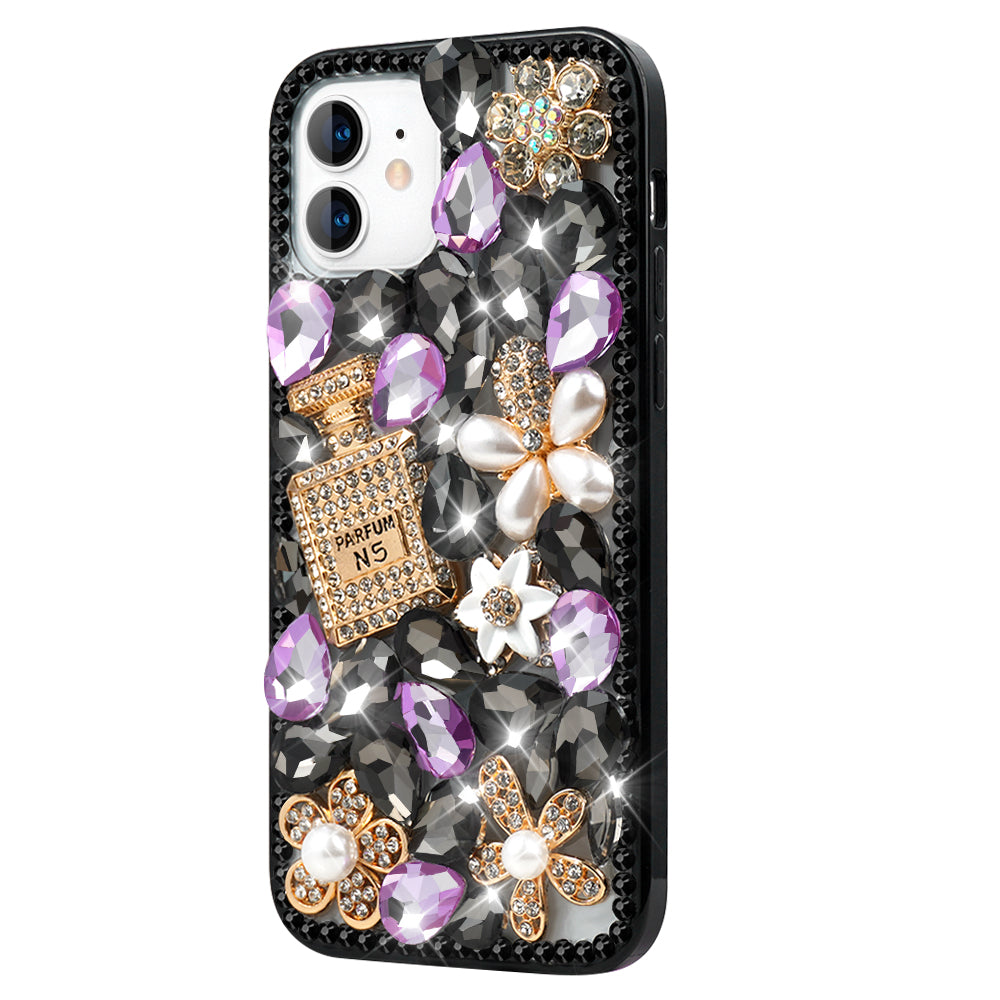 Perfume Bottle Phone Case ( Black & Purple )