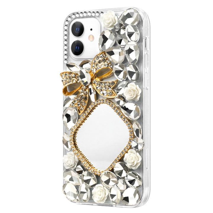 Bowknot & Mirror Phone Case ( White )
