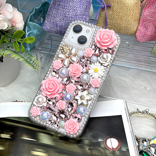 Pink Garden Pearl Phone Case