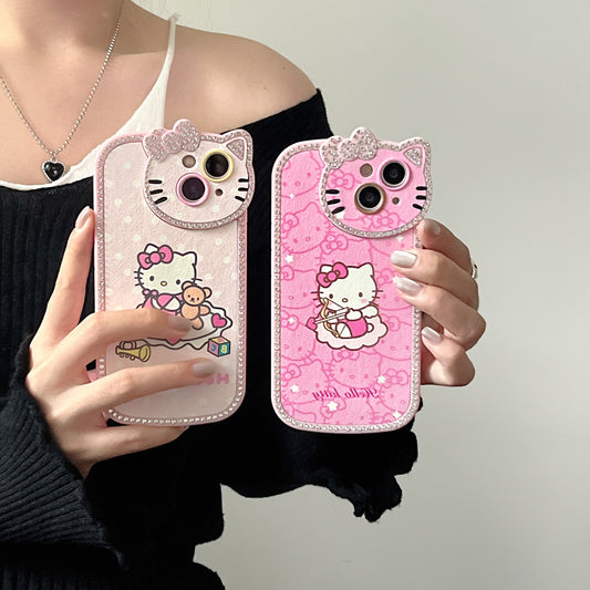 Hello Kitty Camera Cover Bling Bolder For iphone case