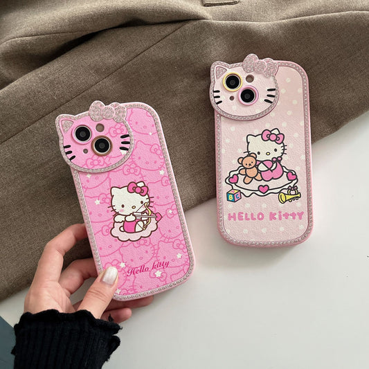 Hello Kitty Camera Cover Bling Bolder For iphone case