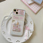 Pink Puzzle Princess Castle For iphone 12 15 Plus Pro Max Case Cover