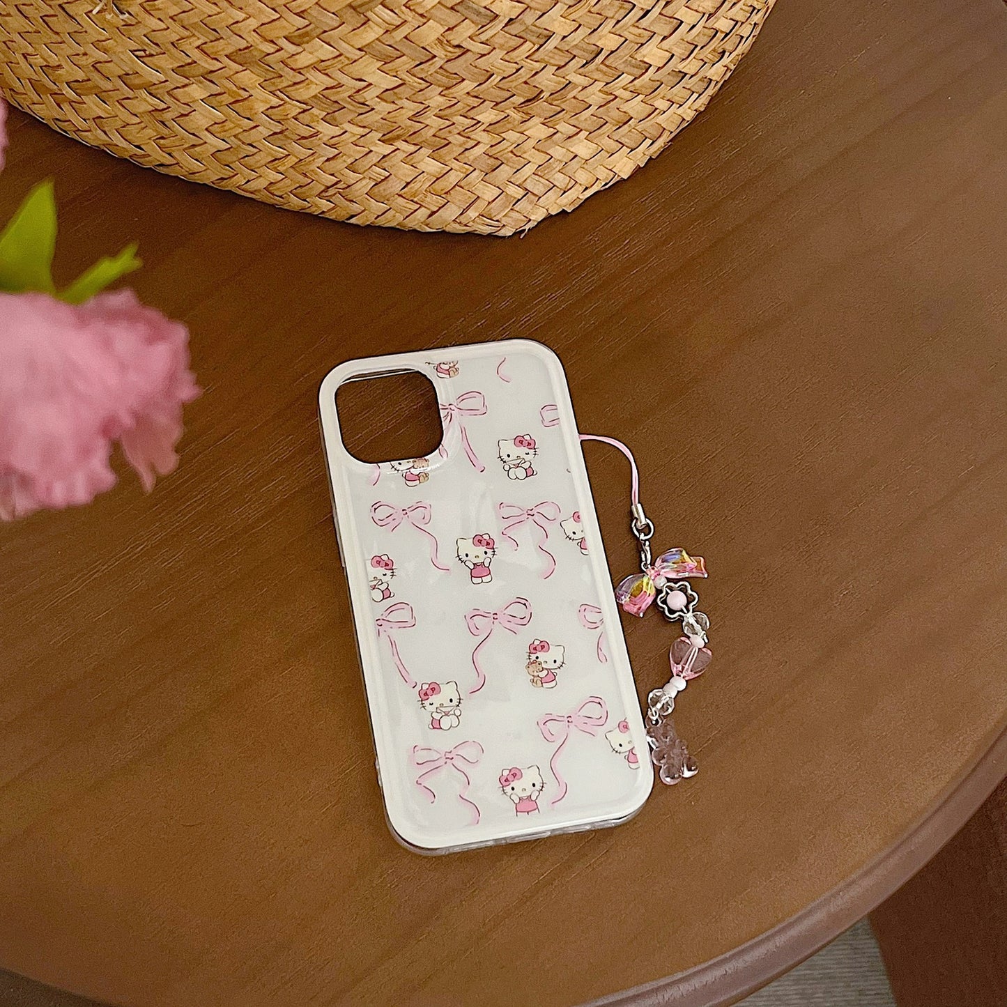 Ribbon Kitty Acrylic Hard iPhone Cover Case