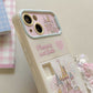 Pink Puzzle Princess Castle For iphone 12 15 Plus Pro Max Case Cover