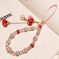 Rose Crystal Beaded Lanyard