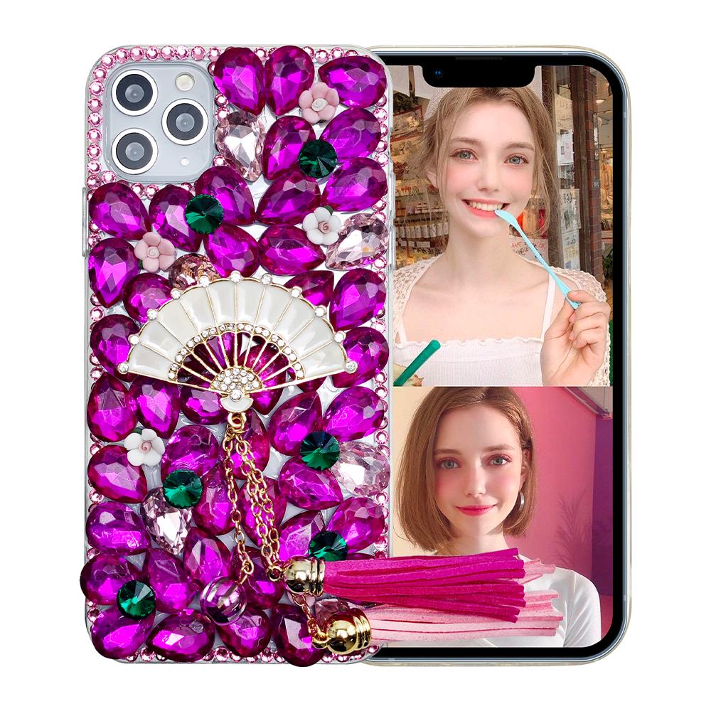 Fire Dance Custom Rose Phone Case- with chain