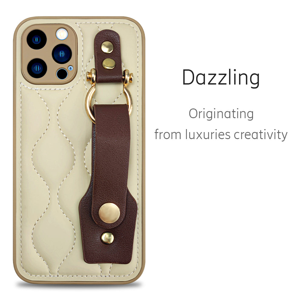 Handheld Vanilla Leather Phone Case