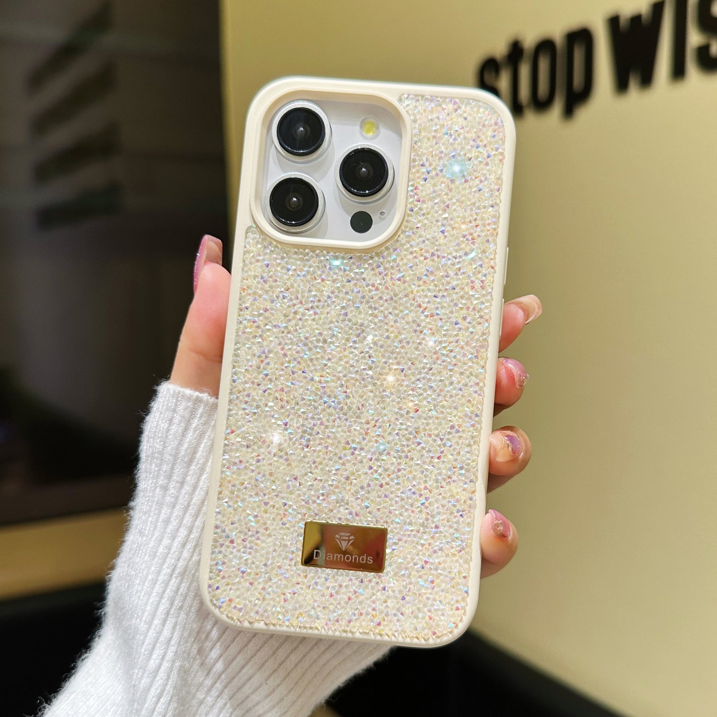 Full Little Bling elegant simple Light Weight Shockproof Phone Case