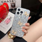 Three Butterfly Glitter Phone Case