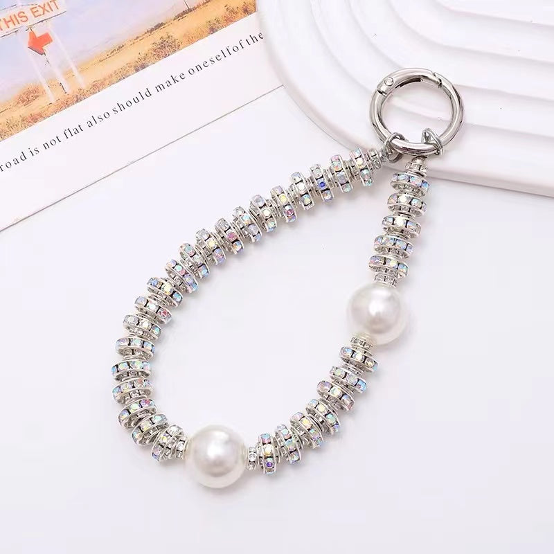 Shiny Bling Rhinestone Phone Strap Keychain