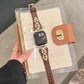 Elegant Old Money Style Leather Watch Band – Compatible with Apple Watch Series