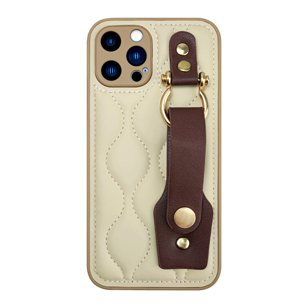 Handheld Vanilla Leather Phone Case