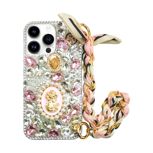 Princess Crystal Rhinestone Phone Case(Pink)