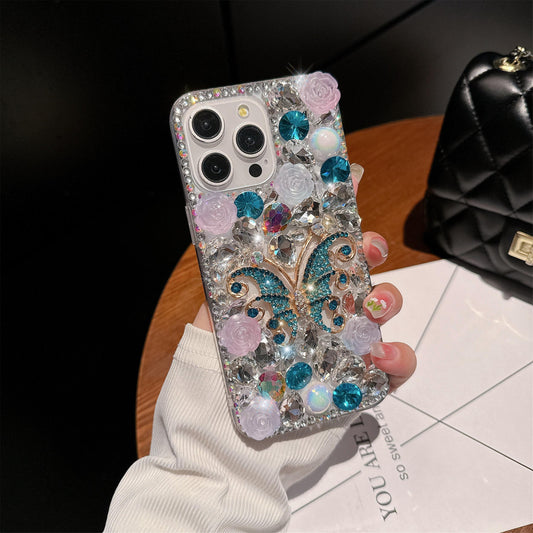 Shiny Bling Butterfly Rhinestone Phone Case