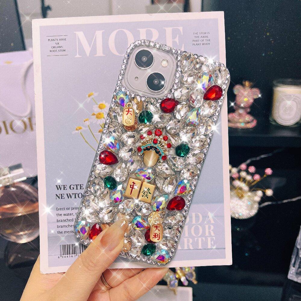 Dazzling New Year Rhinestone Phonecase with Best wishes