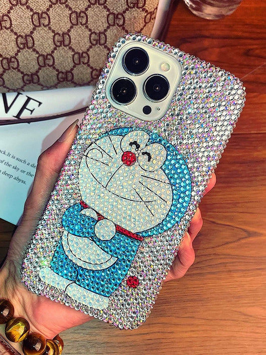 Jingle Cat Rhinestone Phone Case