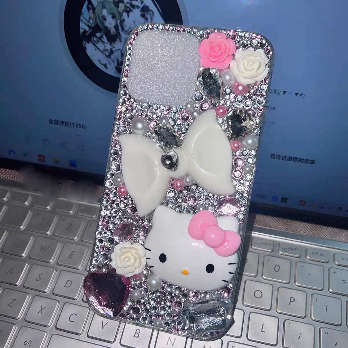 Cute Cat Flower Phone Case