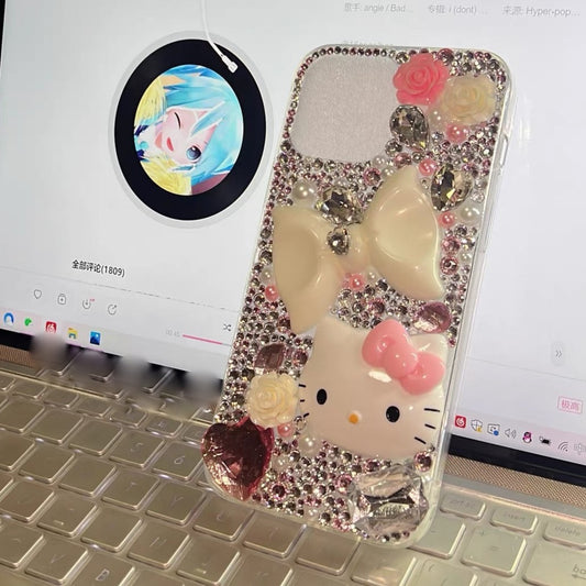 Cute Cat Flower Phone Case