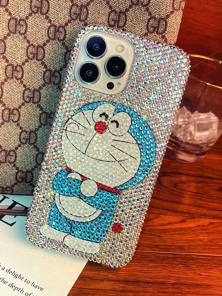 Jingle Cat Rhinestone Phone Case