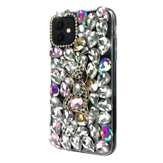 Shiny Fox Phone Case ( White & Pink )