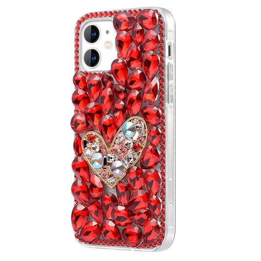 Heart Shaped Phone Case ( Red )