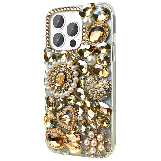Pearl Perfume Bottle Phone Case ( Golden )