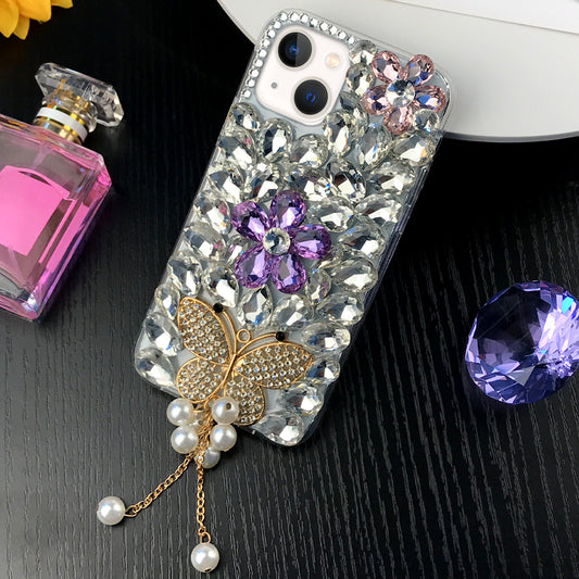 Rhinestone Butterfly Phone Case