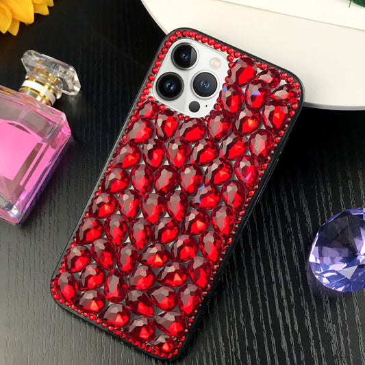 Crystal Rhinestone Phone Case ( Red )