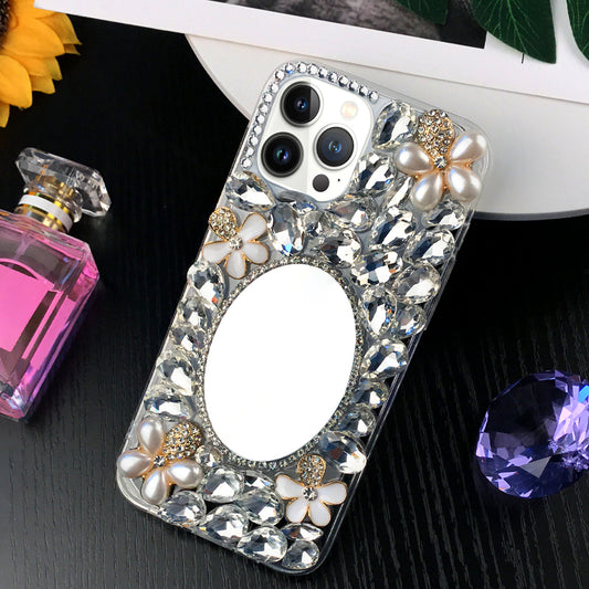 Rhinestone Mirror Phone Case