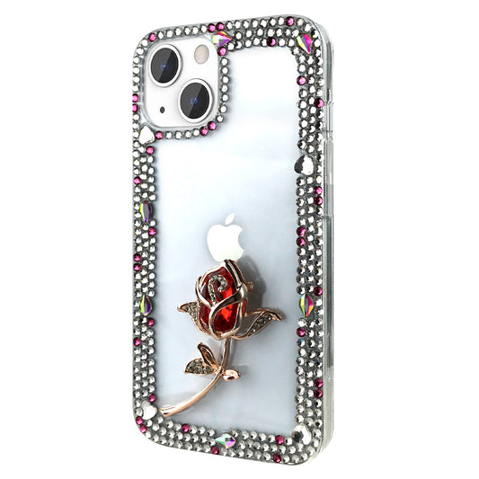 Red Rose Rhinestone Phone Case