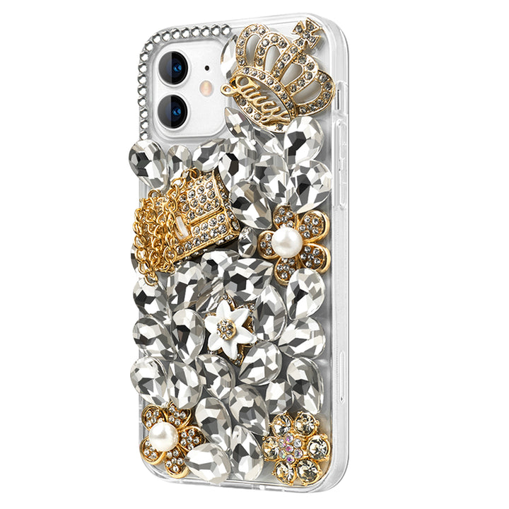 Crown & Handbag Phone Case ( White )