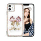 Pink Butterfly Crystal Phone Case