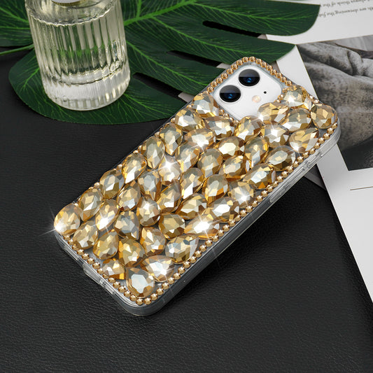 Crystal Rhinestone Phone Case ( Golden )