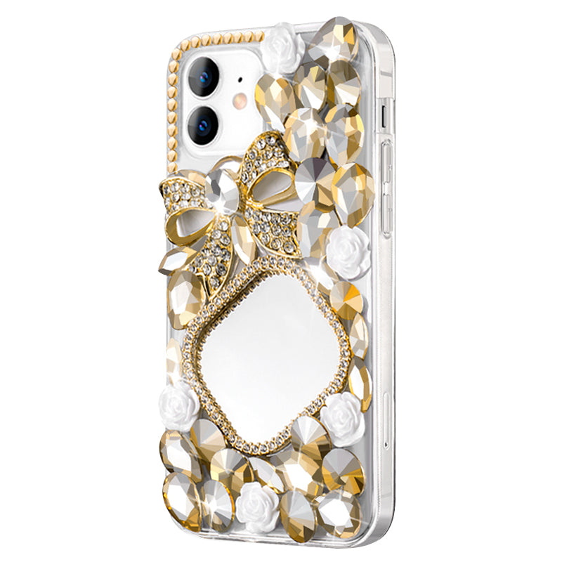 Bowknot & Mirror Phone Case ( Golden )