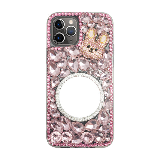 Pink Bunny Crystal Phone Case