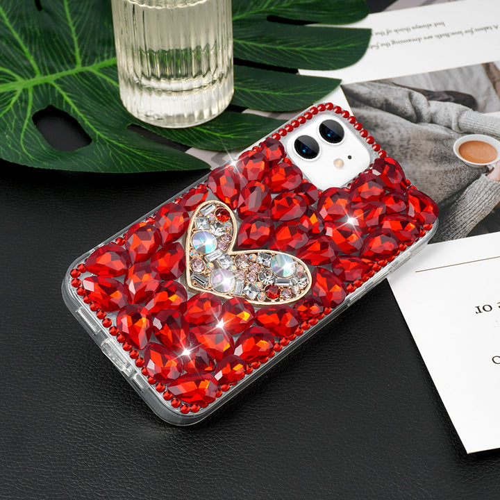 Heart Shaped Phone Case ( Red )