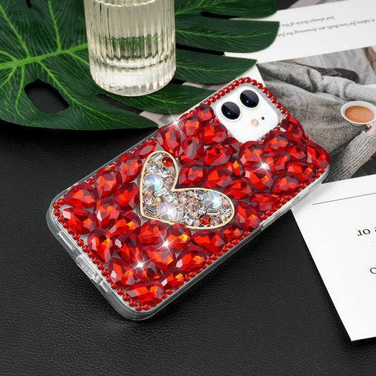 Heart Shaped Phone Case ( Red )