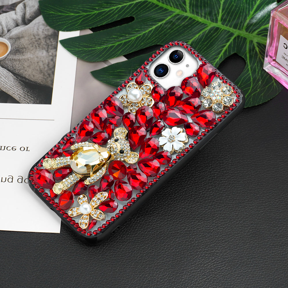 Shiny Bear Phone Case ( Red )