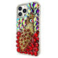 Peacock Rhinestone Phone Case ( Red )
