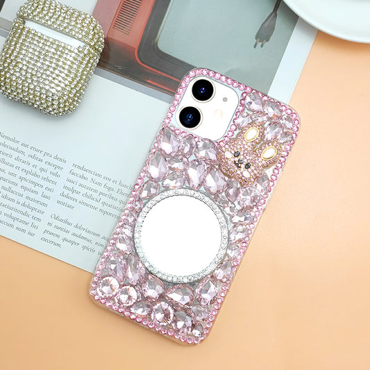 Pink Bunny Crystal Phone Case
