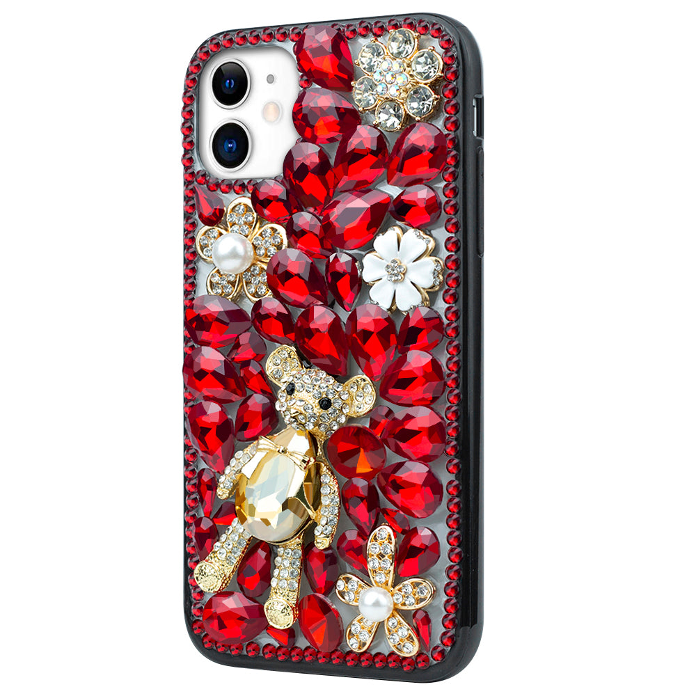 Shiny Bear Phone Case ( Red )