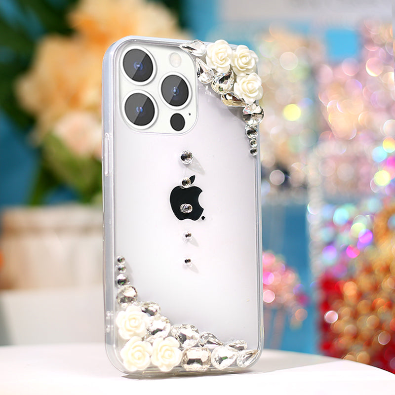 Gardenia Rhinestone Phone Case