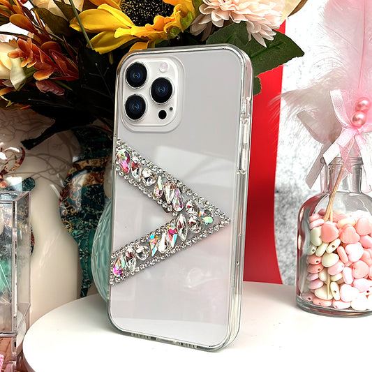 Letter V Rhinestone Phone Case (Purchased separately does not ship)